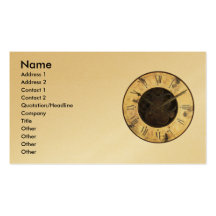 Old Clock Business Card Templates