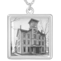 Old College, Evanston, built in 1855 necklaces