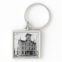 Old College, Evanston, built in 1855 keychains