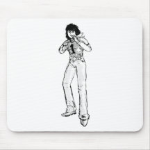 Old comic hero mouse pad