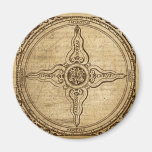 Old Compass Rose Fridge Magnets