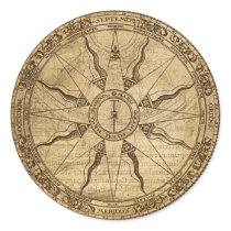 Old Compass Rose Stickers