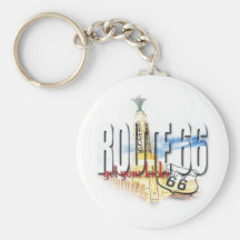 Old Conoco Gas Station, Texas - Route 66 Key Chain