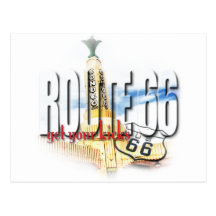 Old Conoco Gas Station, Texas - Route 66 Postcard