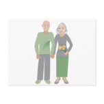 Old Couple in Love Post Cards
