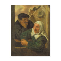Old Couple Post Card