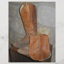 Old Cowboy Boots are the Best Cowboy Boots! Personalized Flyer