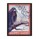 Old Crow Birthday Card postcards
