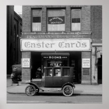 Old D.C. Book Store, 1920s Print