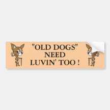 "OLD DOG" Logo with Sayin' Bumper Stickers
