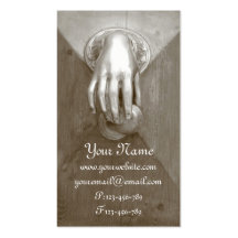 Old Door Knocker Business Card