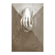 Old Door Knocker Canvas Print