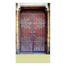 old doors business card template