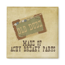 Old Dude Refrigerator Magnet