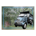 Old dumptruck-customize greeting cards
