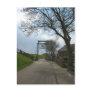 Old Dutch Dyke and Bridge Silhouette Postcard