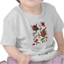 Old English Jacobean Embroidery T Shirts