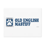 Old English Mastiff Blue postcards