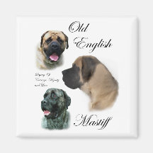 Old English Mastiff Gifts Refrigerator Magnets