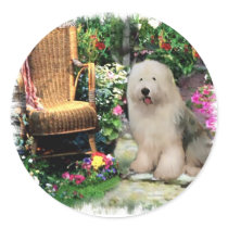 Old English Sheepdog Art Gifts Stickers