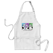 Old English Sheepdog Faces Apron