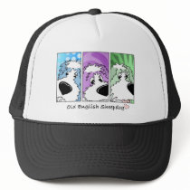 Old English Sheepdog Faces Hat