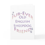 Old English Sheepdog Fur-ever Friend cards
