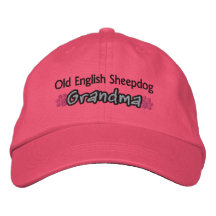 Old English Sheepdog Grandma Baseball Cap