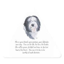 Old English Sheepdog Keepsakes Stickers