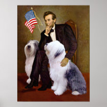 Old English Sheepdog - Lincoln Poster