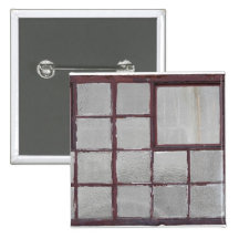Old factory wood window on a white background buttons