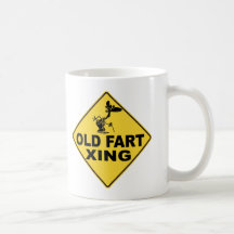 Old Fart Crossing Coffee Mugs