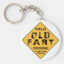 Old Fart Crossing Keychains