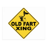 Old Fart Crossing Post Card