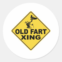 Old Fart Crossing Stickers