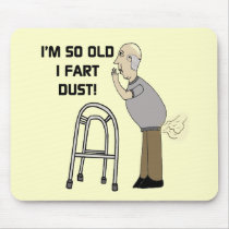 Old Fart Gifts For Fathers Day Mouse Pad