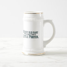 Old Fart - Little Pooter Beer Stein Coffee Mug