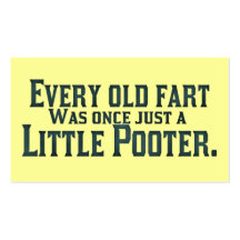 Old Fart - Little Pooter Business Card Template