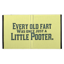 Old Fart - Little Pooter iPad Folio Cases