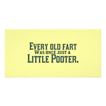 Old Fart - Little Pooter Picture Card