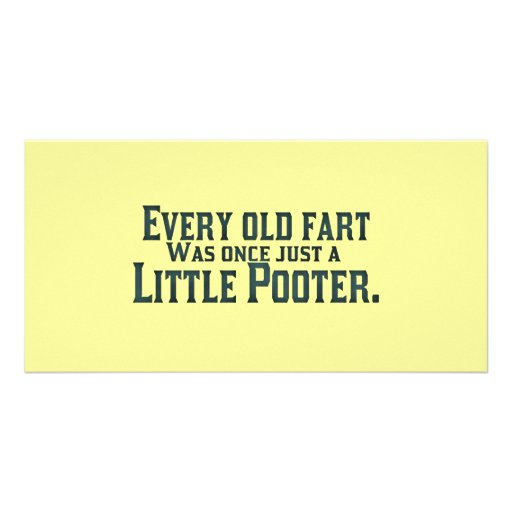Old Fart - Little Pooter Picture Card