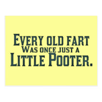 Old Fart - Little Pooter Postcard postcards