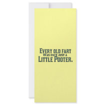 Old Fart - Little Pooter Rack Cards