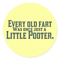 Old Fart - Little Pooter Stickers