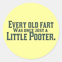 Old Fart - Little Pooter Stickers