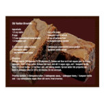 Old Fashion Brownies Recipe Card Post Cards