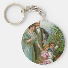 Old Fashion Christmas Keychain