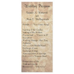 Old Fashion Wedding Programs Rack Card Design