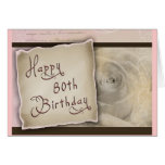 Old Fashioned 80th Birthday Greeting Greeting Cards