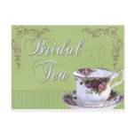 Old fashioned Bridal Tea Invitation postcards
